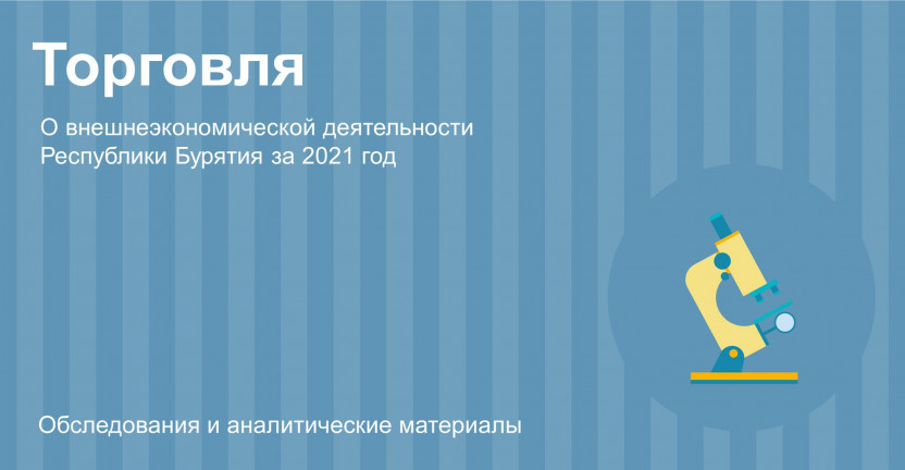 О внешнеэкономической деятельности Республики Бурятия за 2021 год