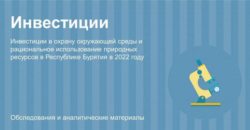 Инвестиции в охрану окружающей среды и рациональное использование природных ресурсов в Республике Бурятия в 2022 году