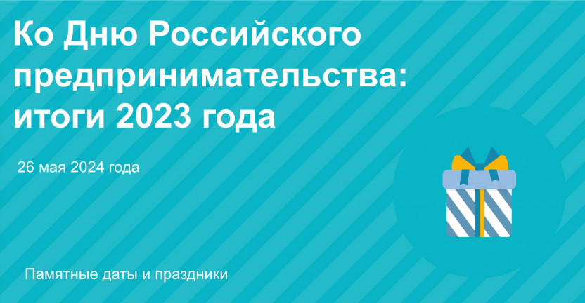 Ко Дню Российского предпринимательства: итоги 2023 года