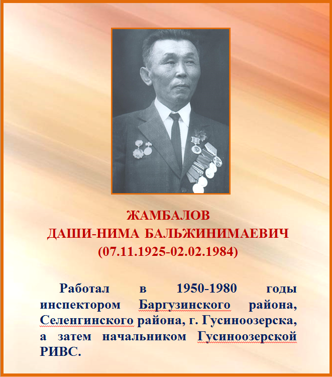 Жамбалов Даши-Нима Бальжинимаевич